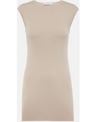 Max Mara - Soldino Ribbed-Knit Jersey Top - Lyst
