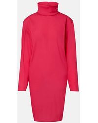 Saint Laurent - Structured Shoulder Dress - Lyst