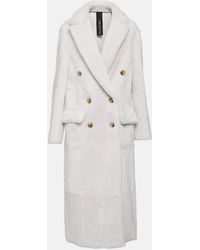 Blancha - Reversible Double-breasted Shearling Coat - Lyst