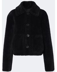 JOSEPH - Alloway Reversible Shearling Jacket - Lyst