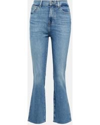 7 For All Mankind - High-Rise Jeans Slim Kick - Lyst