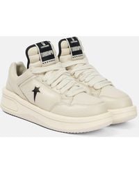 Rick Owens - X Converse Turbowpn Leather Sneakers - Lyst