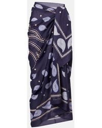 Johanna Ortiz - Printed Cotton Beach Cover-Up - Lyst