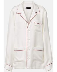 Tom Ford - Pyjama-Hemd Aus Seiden-Twill - Lyst
