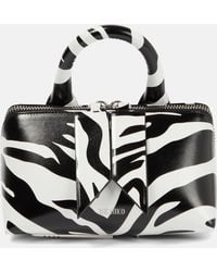 The Attico - Friday Mini Zebra-print Leather Tote Bag - Lyst