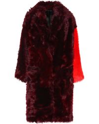 Calvin Klein Mantel aus Shearling - Lila