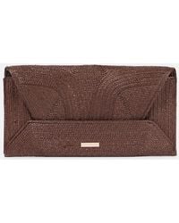 Aquazzura - Vacanza Small Raffia Clutch - Lyst