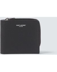 Saint Laurent - East/West Leather Wallet - Lyst