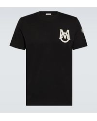 Moncler - Camiseta en jersey de algodon con logo - Lyst