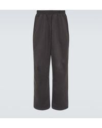 Balenciaga - Pantalones deportivos de felpa de algodon - Lyst