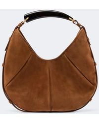 Saint Laurent - Mombasa Medium Suede Shoulder Bag - Lyst