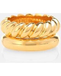 Sophie Buhai - Stacked Rope 18kt Gold-vermeil Ring - Lyst
