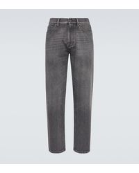 ZEGNA - Roccia Faded Straight Jeans - Lyst