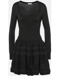 Alaïa - Crinoline Wool-Blend Minidress - Lyst