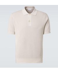 Sunspel - Ribbed-Knit Cotton Polo Shirt - Lyst