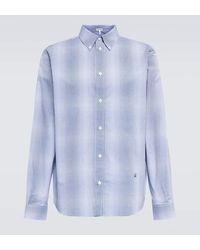 Loewe - Checked Cotton Poplin Shirt - Lyst