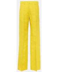 Valentino - Crepe Couture High-rise Straight Pants - Lyst