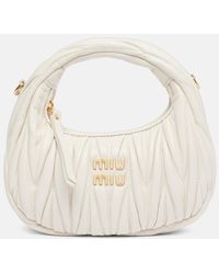 Miu Miu - Wander Mini Matelasse Leather Shoulder Bag - Lyst