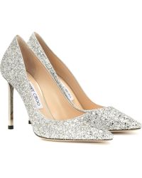 Jimmy Choo Pumps Romy 100 mit Glitter - Mettallic