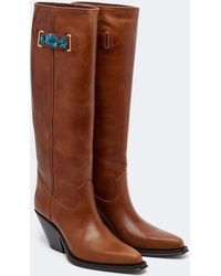 Chloé - Azelan Leather Knee-High Boots - Lyst