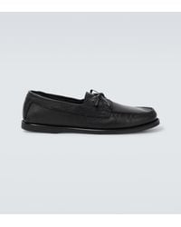 Saman Amel - City Moc Leather Loafers - Lyst