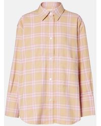 Rohe - Checked Cotton Flannel Overshirt - Lyst