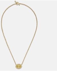 Octavia Elizabeth - Bermuda Grass 18Kt Chain Necklace With Beryl And Diamonds - Lyst