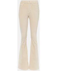FRAME - Le High Flare Velveteen Velvet Flared Jeans - Lyst