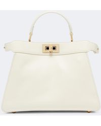 Fendi - Peekaboo Small Leather Top-Handle Bag - Lyst