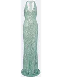 The Sei - Sequined Halterneck Gown - Lyst