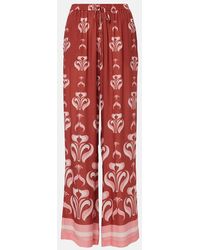Adriana Degreas - Printed Wide-Leg Pants - Lyst