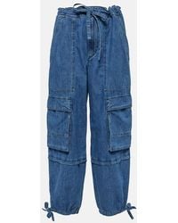 Isabel Marant - Ivy Mid-Rise Denim Cargo Pants - Lyst