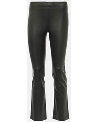 Stouls - Jp Twenty Slim Leather Pants - Lyst