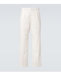 AURALEE - Cotton Straight Pants - Lyst