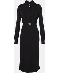 Tory Burch - Belted Jersey Shirtdress - Lyst