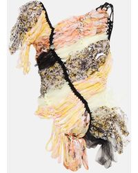 Dries Van Noten - Crochet Silk-blend Top - Lyst