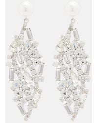 Magda Butrym - Crystal-Embellished Faux-Pearl Drop Earrings - Lyst
