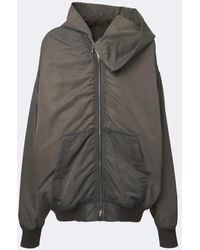 Rick Owens - Mountain Hun Satin Hooded Jacket - Lyst