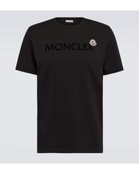 Moncler - T-shirt mit logo - Lyst
