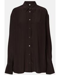 TOTEME - Silk Crepe Shirt - Lyst