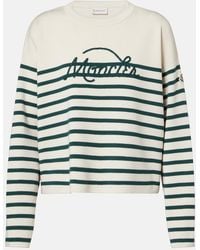 Moncler - Pull En Laine Vierge A Rayures - Lyst
