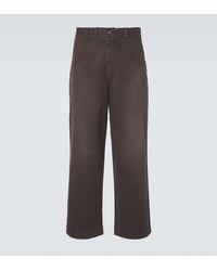 A.PRESSE - Vintage Cotton Wide-Leg Pants - Lyst