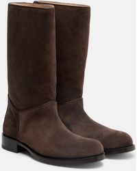 The Row - Nobilis Riding Leather Knee-High Boots - Lyst