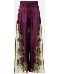 ALÉMAIS - Ruthie Printed Wide-Leg Pants - Lyst