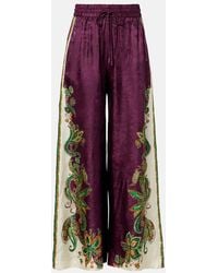 ALÉMAIS - Ruthie Printed Wide-Leg Pants - Lyst