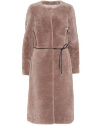 Yves Salomon Meteo - Cappotto in shearling - Neutro