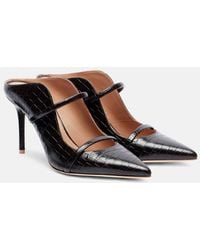 Malone Souliers - Maureen 85 Croc-Effect Leather Pumps - Lyst