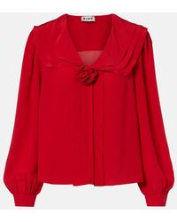 RIXO London - Bluse Emelin Aus Seide - Lyst