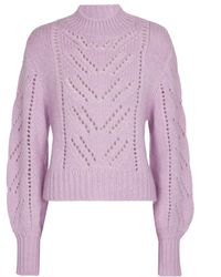 purple and red sweater