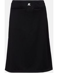Courreges - Interlock Tracksuit Midi Skirt - Lyst